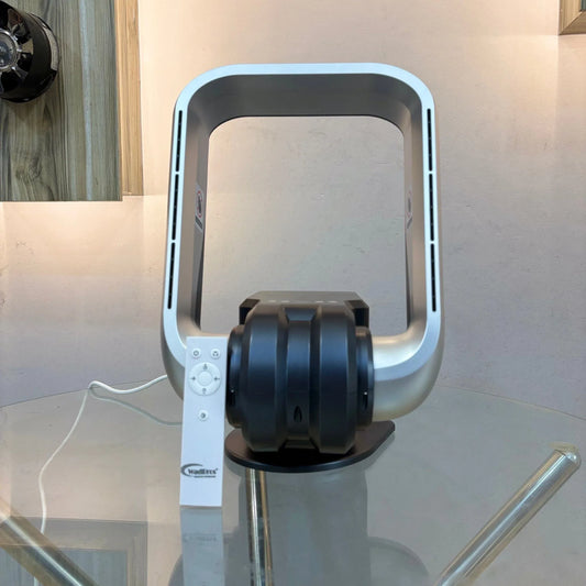 WOW Plus Bladeless Wall-Mounted & Table-Top Personal Air Circulation Fan with Remote | Heater + Air Purifier by WadBros - MR Homes