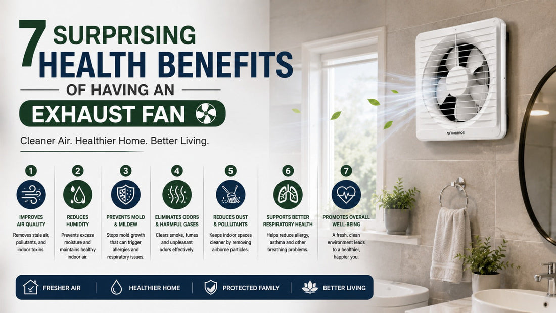 7 Surprising Health Benefits of Having an Exhaust Fan 