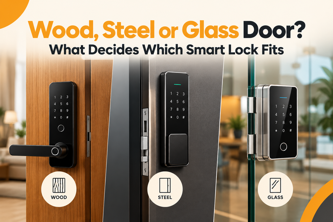 Wood, Steel or Glass Door? What Decides Which Smart Lock Fits