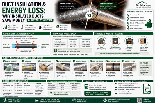 Duct Insulation and Energy Loss: Why Insulated Ducts Save Money With Installation Tips