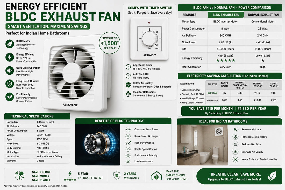 Energy-Efficient Exhaust Fans: Save Electricity While Improving Air Quality With 2026 Models