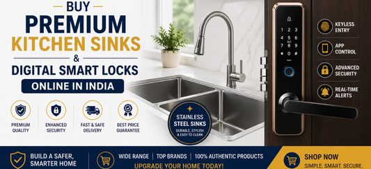 Buy Premium Kitchen Sinks & Smart Locks Online in India - MR Homes