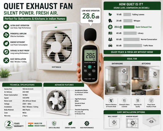 Noise Reduction Guide: How to Choose a Quiet Exhaust Fan With Decibel Levels Explained