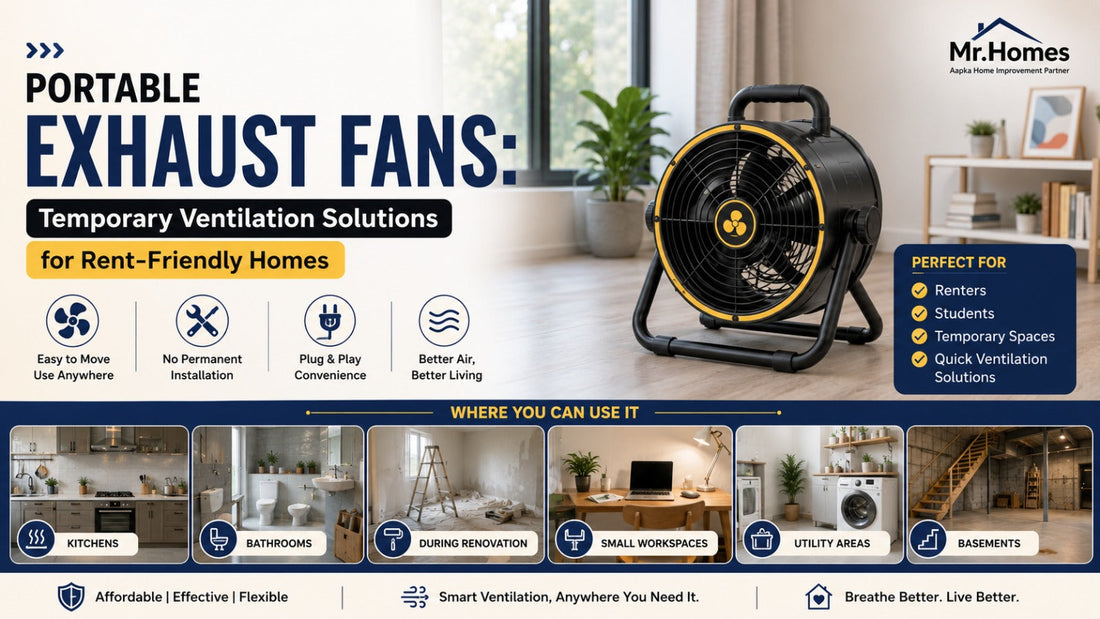 Portable Exhaust Fans: Temporary Ventilation Solutions for Rent-Friendly Homes