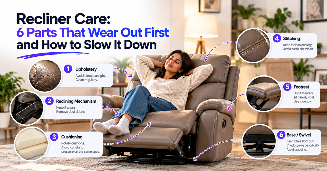 Recliner Care: 6 Parts That Wear Out First and How to Slow It Down