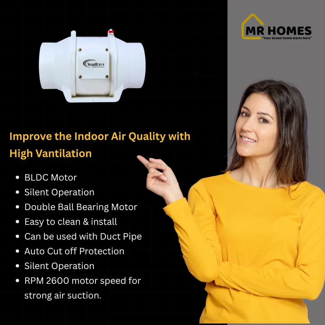 Inline Duct Fan WAD/IL Ventilation Fan by Wadbros