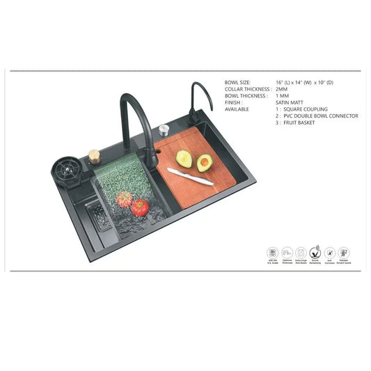 Double Bowl Handmade kitchen Sink-304 SS - MR Homes