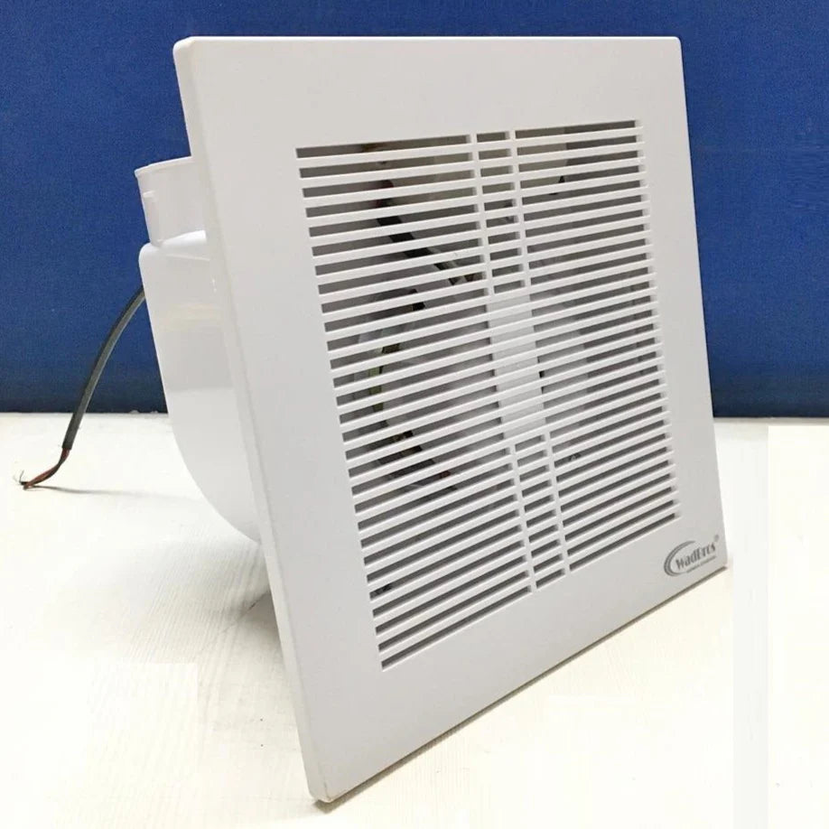 White MR Homes Slimline BPT 15-43 F 59 exhaust fan for ventilation and exhaust, mounted on a wall showing its sleek design.