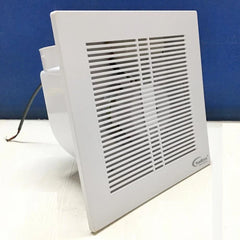 White MR Homes Slimline BPT 15-43 F 59 exhaust fan for ventilation and exhaust, mounted on a wall showing its sleek design.