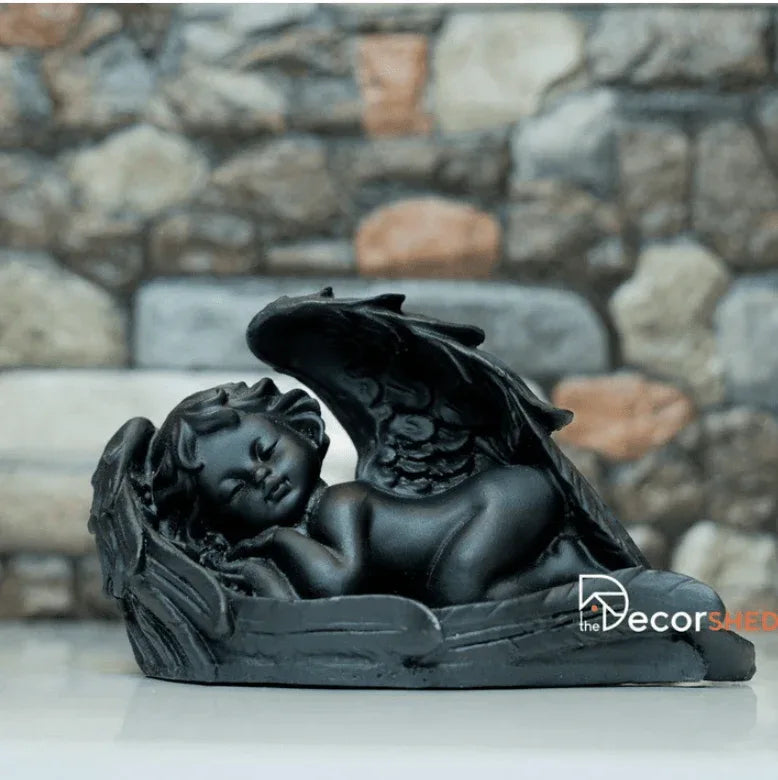 Mini Statue of Black Angel - MR Homes