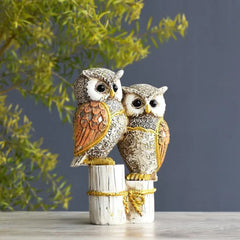 Owl Couple Showpiece for Home Decor - MR Homes