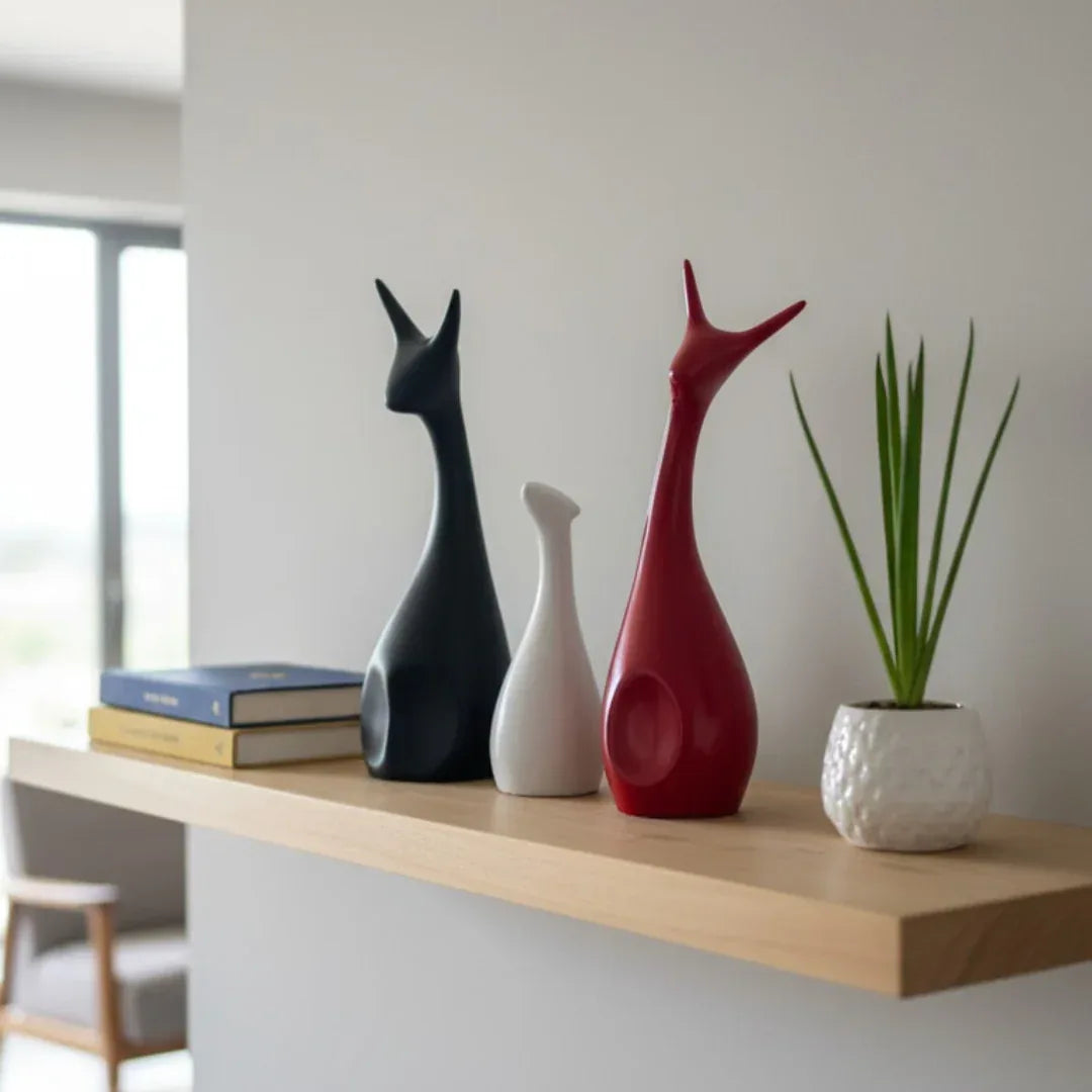 Deer Family Decorative Showpiece for Home Decor - MR Homes