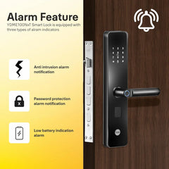 YDME100NxT Smart Door Lock – Fingerprint, PIN & RFID | Secure Access - MR Homes
