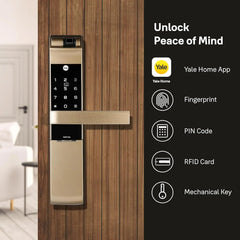YDM 7116A Smart Lock, Red Bronze Smart Lock - MR Homes