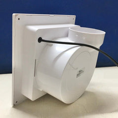 MR Homes Slimline BPT 15-43 F 59 white exhaust fan for ventilation and exhaust, showcasing the sleek, compact design.