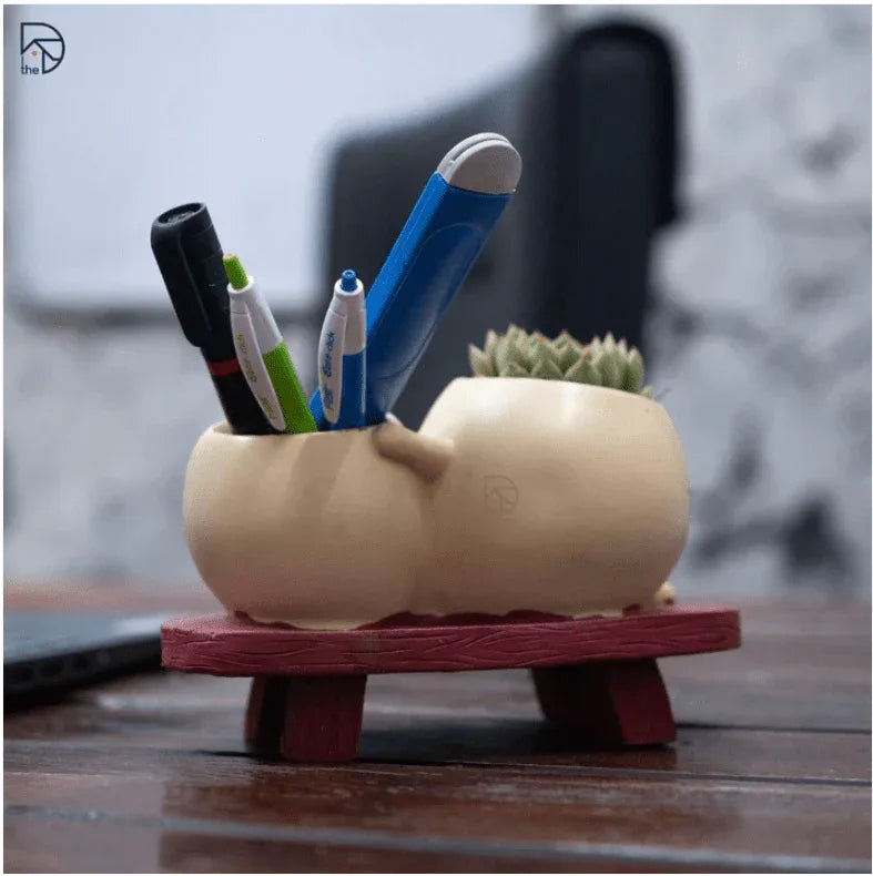 Smiley Duo Planter for Home Decor Gift Garden Decor - MR Homes