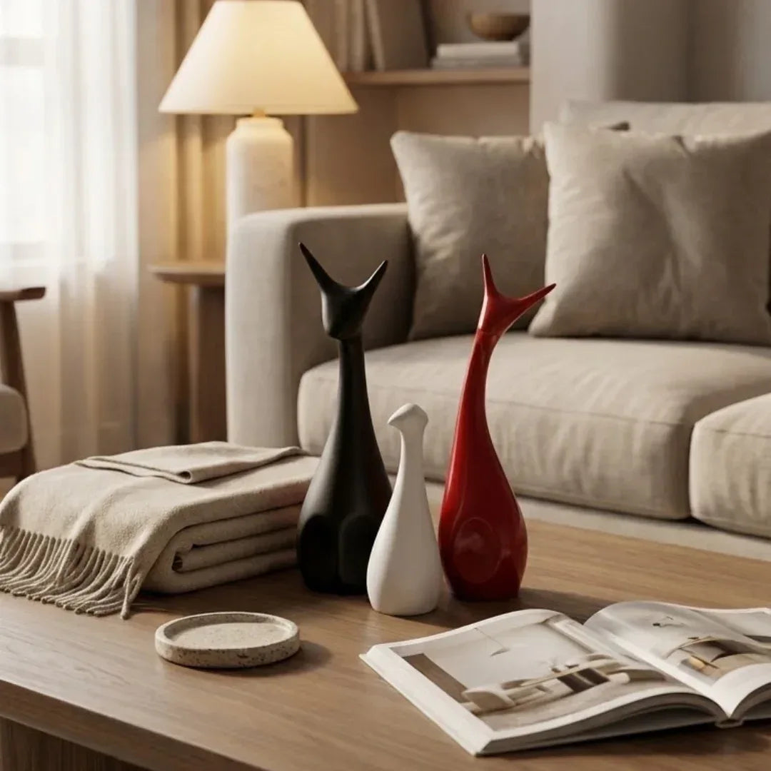 Deer Family Decorative Showpiece for Home Decor - MR Homes