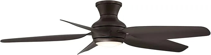 Harrier 54" Ceiling Fan with LED Light & Remote | Walnut Woodgrain | BLDC Motor - MR Homes