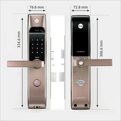 YDM 4115-A, Smart Digital Door Lock for Wooden Door with Fingerprint - MR Homes