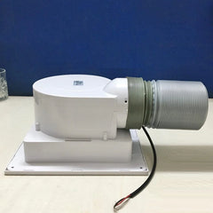 MR Homes Slimline BPT 15-43 F 59 ventilation/exhaust fan in white, mounted on ceiling, with grille and sleek design.