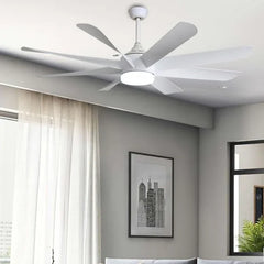 Flamingo Modern Design Indoor Fancy 8 Blade Remote Control LED Ceiling Fan Light - MR Homes