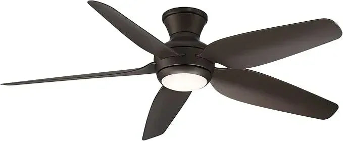 Harrier 54" Ceiling Fan with LED Light & Remote | Walnut Woodgrain | BLDC Motor - MR Homes