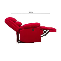 Desire Motorized Recliners in Red Fabric - MR Homes