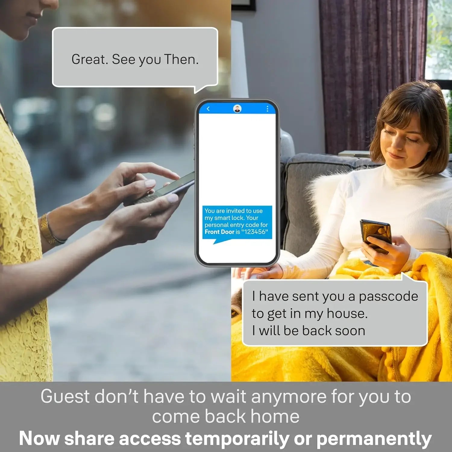 YDM 7116A Smart Lock, Red Bronze Smart Lock - MR Homes