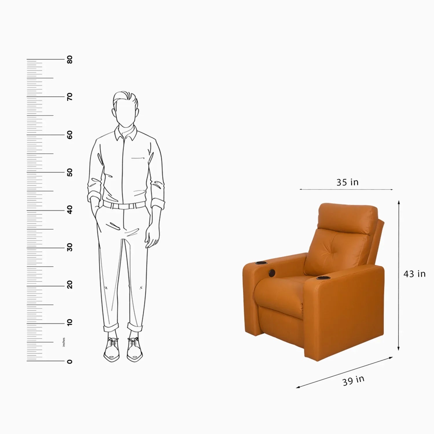 Luxe Home Theater recliner Sofa - MR Homes