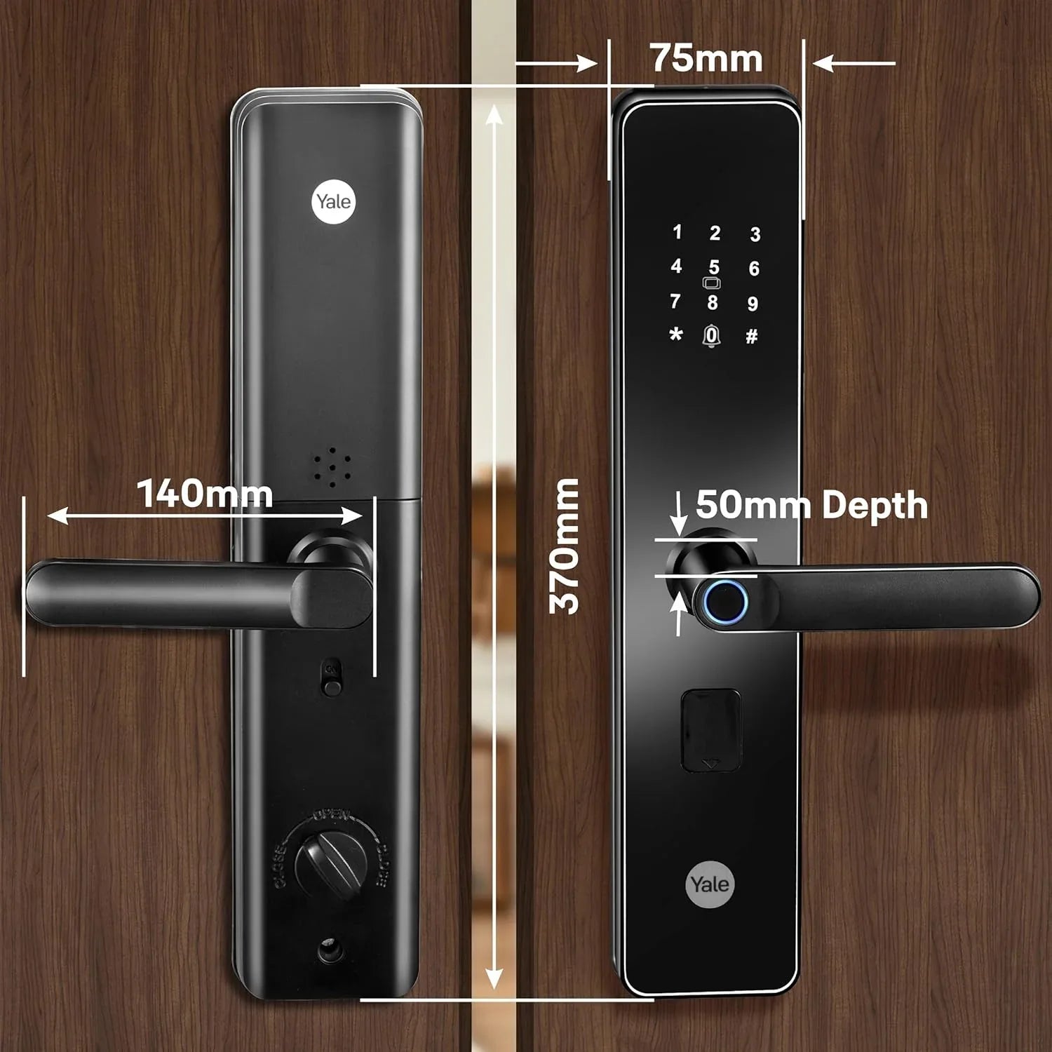 YDME100NxT Smart Door Lock – Fingerprint, PIN & RFID | Secure Access - MR Homes