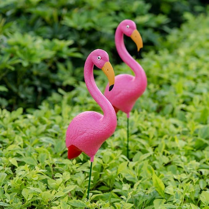 Flamingo Garden Stakes (Set of 2) - MR Homes