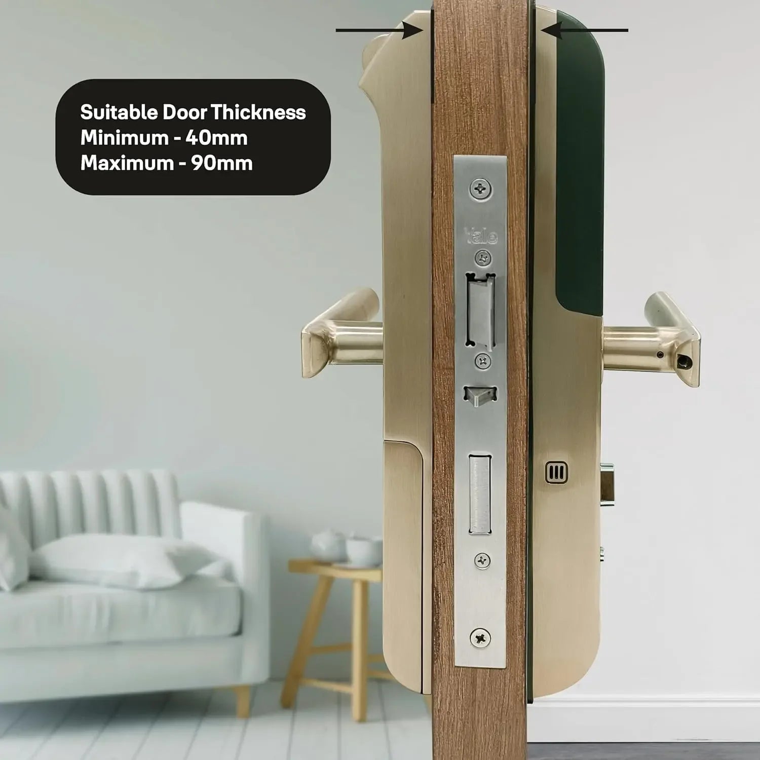 YDM 7116A Smart Lock, Red Bronze Smart Lock - MR Homes