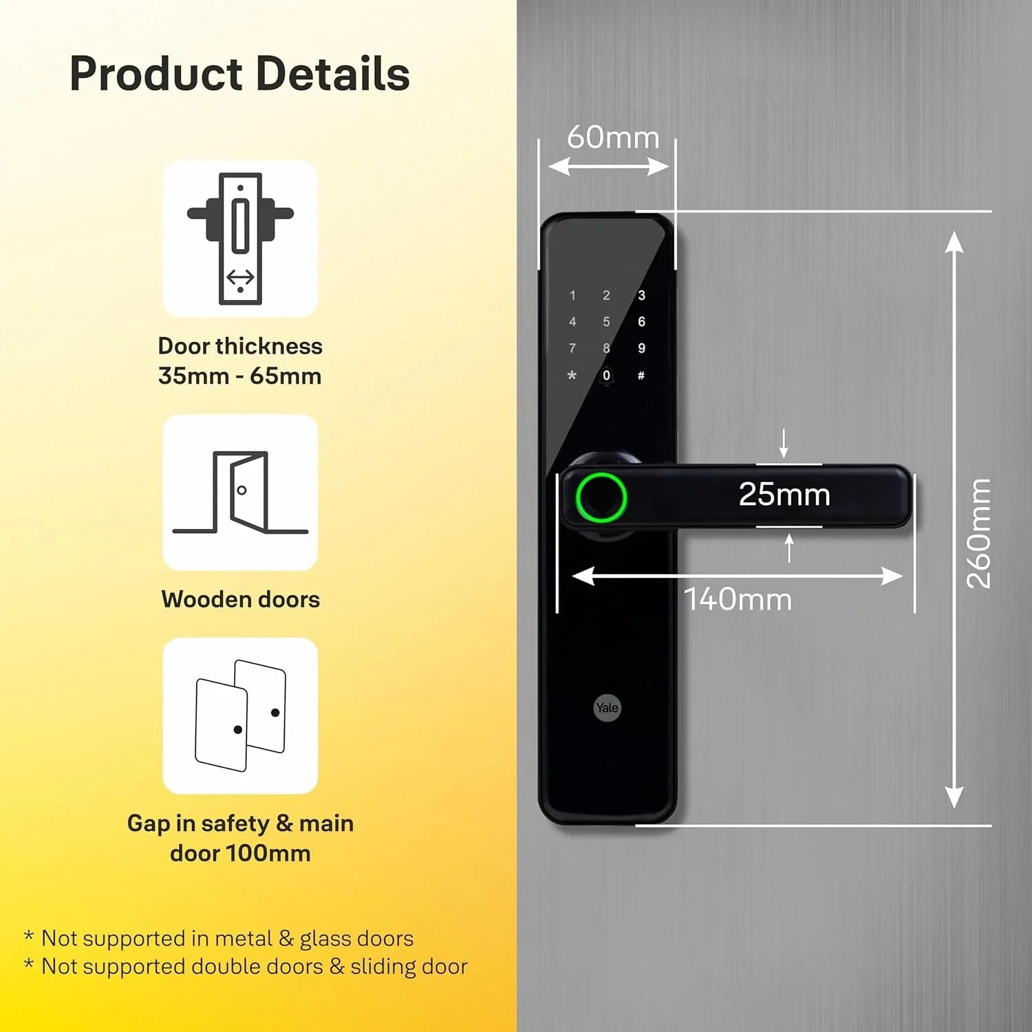 YDME50NxT Smart Door Lock - MR Homes