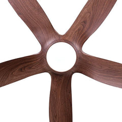 Osprey Acorn 60” Designer Ceiling Fan with 5 ABS Blades & LED Light – Walnut Woodgrain - MR Homes