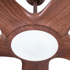 Osprey Acorn 60” Designer Ceiling Fan with 5 ABS Blades & LED Light – Walnut Woodgrain - MR Homes