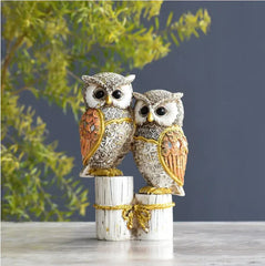 Owl Couple Showpiece for Home Decor - MR Homes