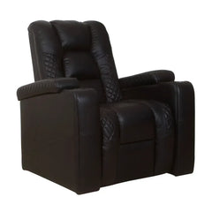 Adamas power wall hugger motorized recliner in black leatherette