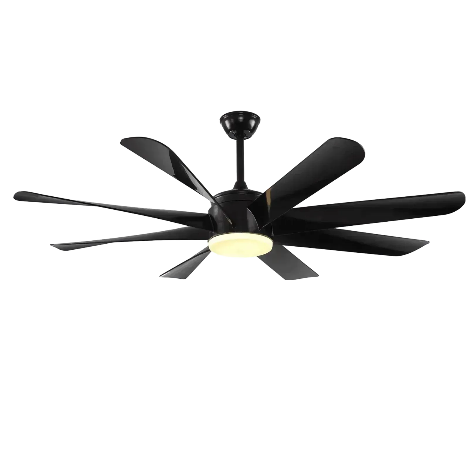 Black Kite Modern Design Indoor Fancy 8 Blade Remote Control LED Ceiling Fan Light - MR Homes