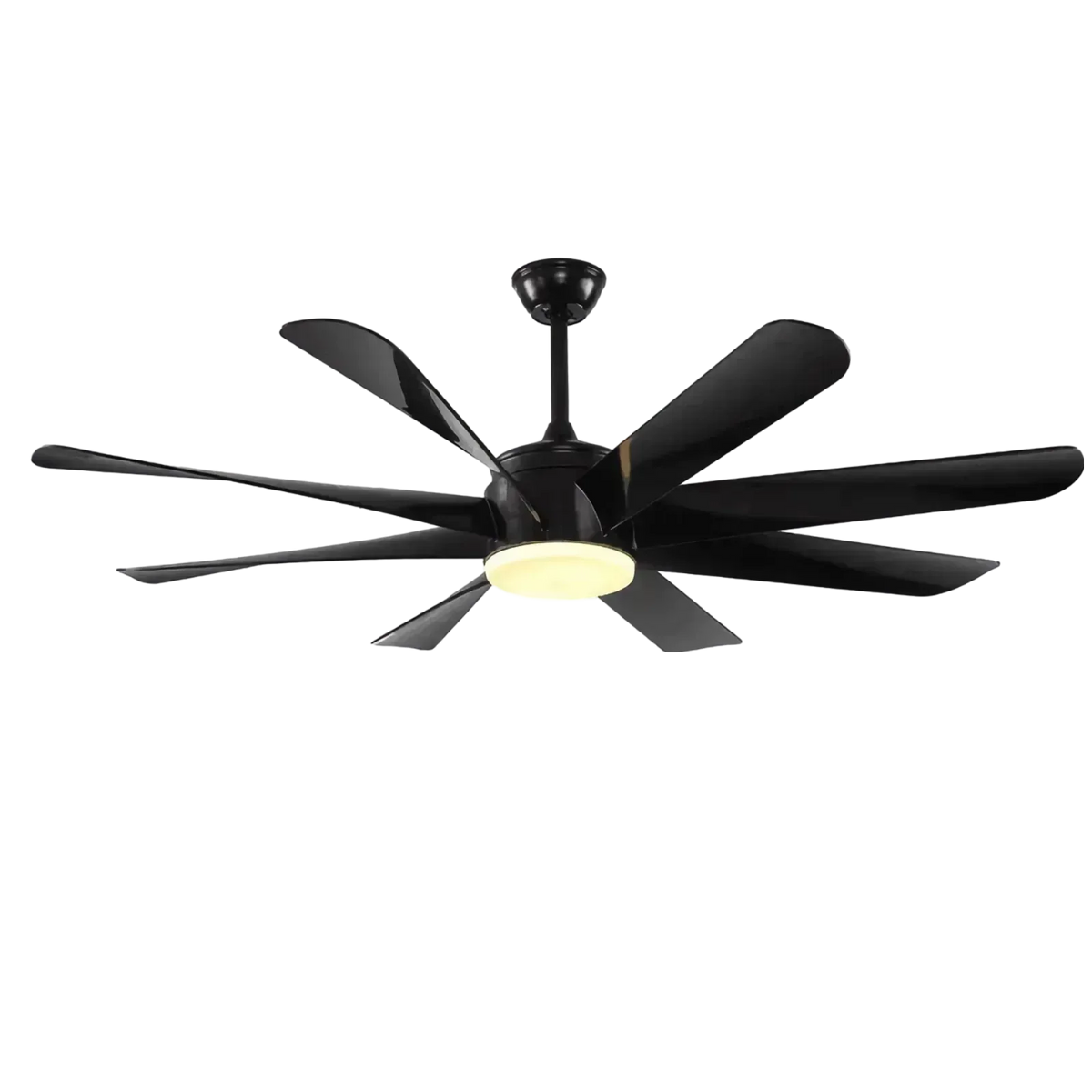 Black Kite Modern Design Indoor Fancy 8 Blade Remote Control LED Ceiling Fan Light - MR Homes