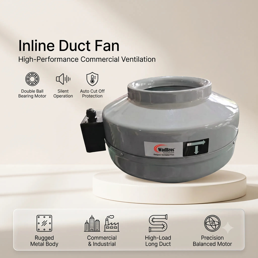 Inline duct fan specification  details
