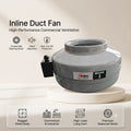 Inline duct fan specification  details