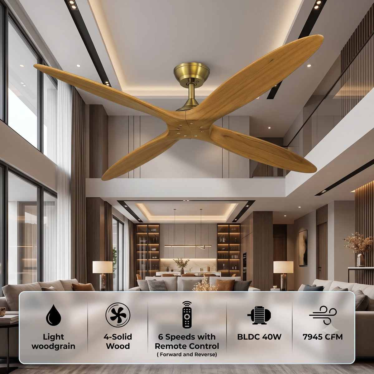Specification of Falcon designer ceiling fan