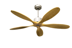 Golden Oriole 52-Inch Ceiling Fan - Light Woodgrain, BLDC Motor, 6-Speed Remote Control - MR Homes