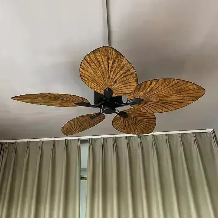 Antique Teetar Ceiling Fan – BLDC Motor, 5 Blades, Remote Control - MR Homes