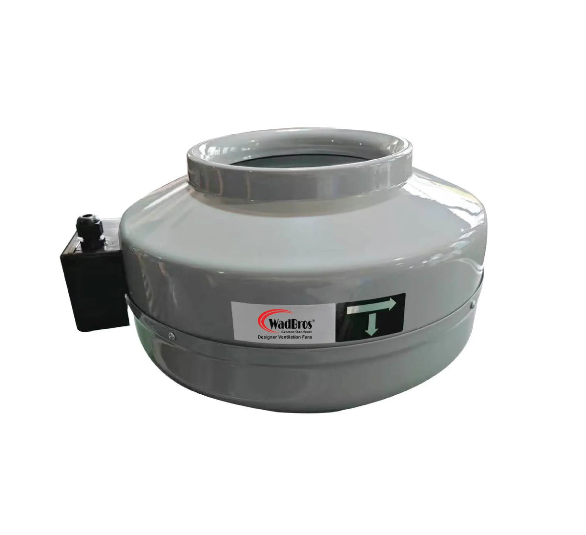 WadBros IL-M heavy duty inline duct fan for industrial ventilation