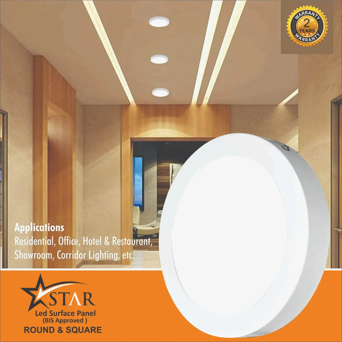 Star LED Panel Light power by OSRAM available in 4 inch|6 inch| 8 inch - MR Homes