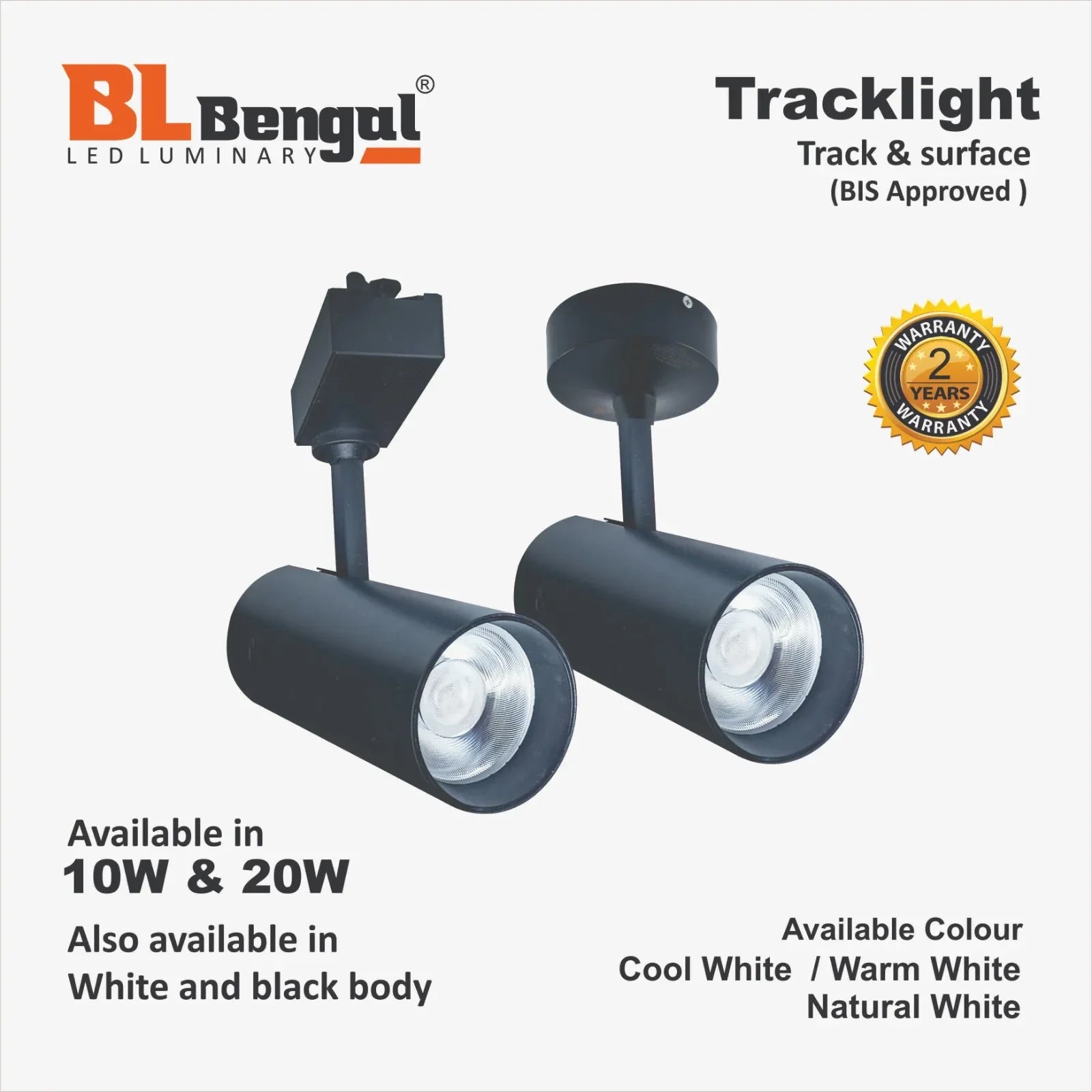 Track & Wall LED Light powered by OSRAM in 10W/20W - MR Homes