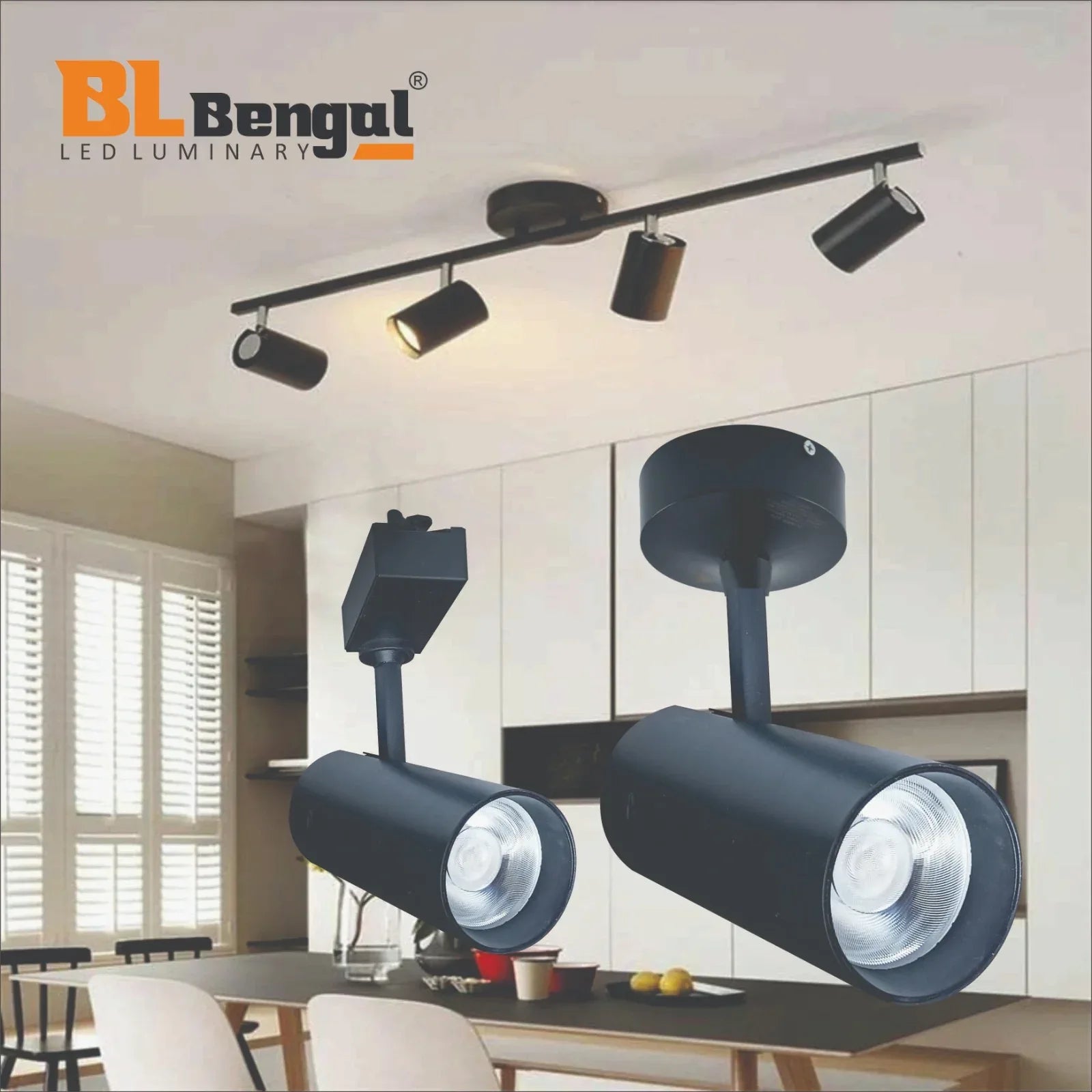 Track & Wall LED Light powered by OSRAM in 10W/20W - MR Homes