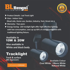 Track & Wall LED Light powered by OSRAM in 10W/20W - MR Homes