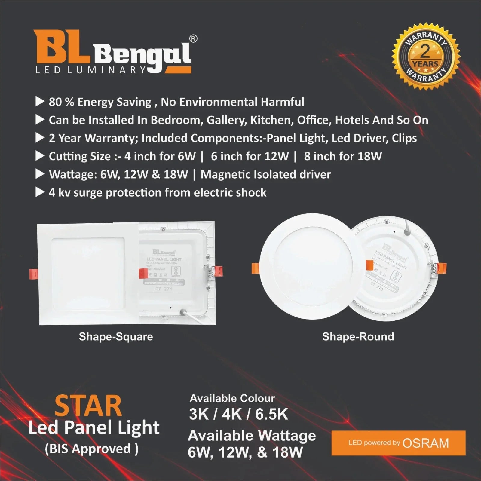 LED Light Panel - MR Homes